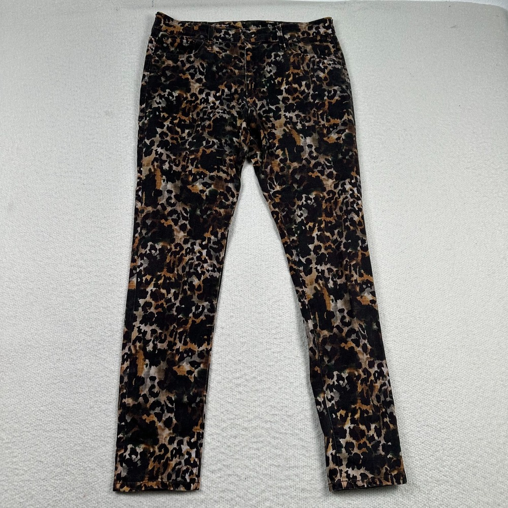 AG Adriano Goldschmied Farrah Jean 31 High Rise Skinny Ankle Leopard Print 31x28